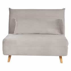 Single Sofa Bed SETTEN Velvet Light Grey