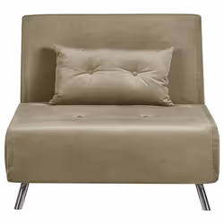 Single Sofa Bed FARRIS Velvet Olive Green