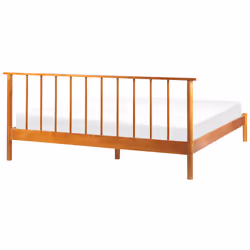Bed Pine Wood BARRET 180 x 200 cm (EU Super King) Brown