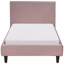 Velvet EU Single Size Bed Pink FITOU - Additional view 4