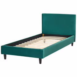 Velvet EU Single Size Bed Dark Green FITOU