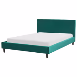 Bed Velvet FITOU 140 x 200 cm (EU Double) Dark Green