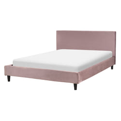 Bed Velvet FITOU 140 x 200 cm (EU Double) Pink