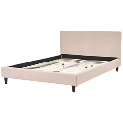 EU Double Size Bed Frame Cover Beige FITOU