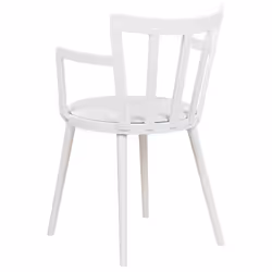 Set of 4 Dining Chairs MORILL White - Additional view 5