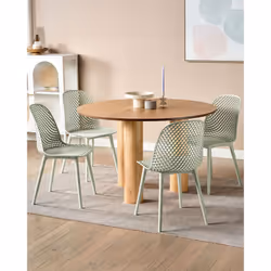 Set of 4 Dining Chairs EMORY Light Green - Additional view 4