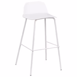 Set of 4 Bar Chairs MORA White - Additional view 4