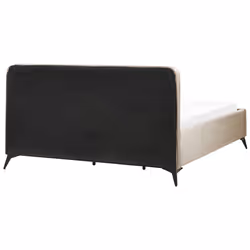 Bed Velvet VALOGNES 180 x 200 cm (EU Super King) Taupe - Additional view 4