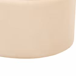 Set of 2 Storage Pouffes MEDFORD Velvet Cream 30/34 cm 30/34 cm 38/43 cm