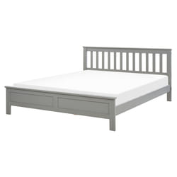 Bed Pine Wood MAYENNE 160 x 200 cm (EU King Size) Grey