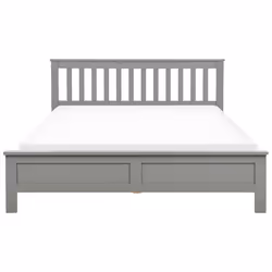 Bed Pine Wood MAYENNE 160 x 200 cm (EU King Size) Grey