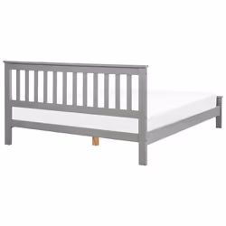 Bed Pine Wood MAYENNE 160 x 200 cm (EU King Size) Grey