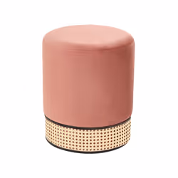 Velvet Pouffe Pink YANKTON