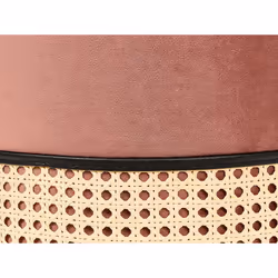 Velvet Pouffe Pink YANKTON - Additional view 5