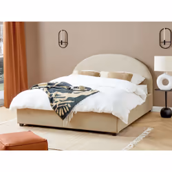 Ottoman Bed Fabric VAUCLUSE 160 x 200 cm (EU King Size) Sand Beige - Additional view 5