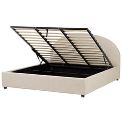Ottoman Bed Fabric VAUCLUSE 180 x 200 cm (EU Super King) Sand Beige