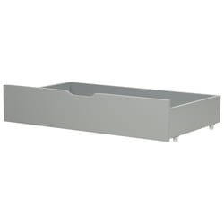 Set of 2 Bed Storage Drawers Pine Wood RUMILLY Grey