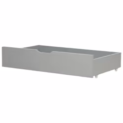 Set of 2 Bed Storage Drawers Pine Wood RUMILLY Grey