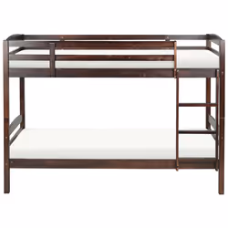 Bunk Bed Pine Wood REGAT 90 x 200 cm (EU Single) Dark Brown