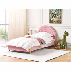 Velvet EU Single Size Bed Pink ANET