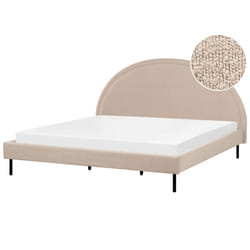 Bed Boucle MARGUT 180 x 200 cm (EU Super King) Beige