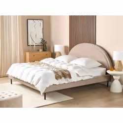 Bed Boucle MARGUT 180 x 200 cm (EU Super King) Beige