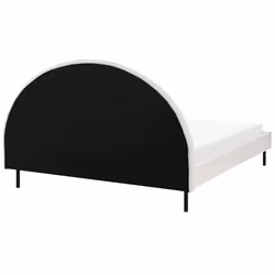 Bed Boucle MARGUT 160 x 200 cm (EU King Size) White