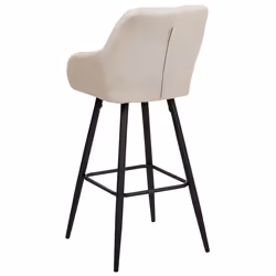 Set of 2 Bar Chairs DARIEN Light Beige - Additional view 4