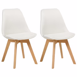 Set of 2 Dining Chairs DAKOTA II Off-White