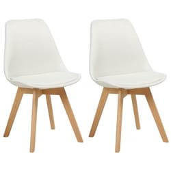 Set of 2 Dining Chairs DAKOTA II Off-White