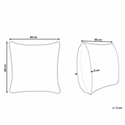 Bed Pillow TRIGLAV High Polyester 80 x 80 cm White