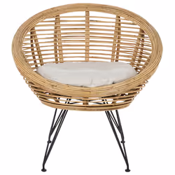 Garden Chair MARATEA Rattan Natural