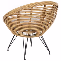 Garden Chair MARATEA Rattan Natural - Additional view 4