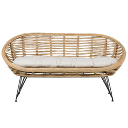 Garden Sofa 2 Seater MARATEA Rattan Natural