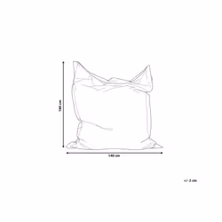 Large Bean Bag Cover 140 x 180 cm Brown FUZZY