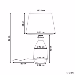 Table Lamp LAMBRE Ceramic White - Additional view 4
