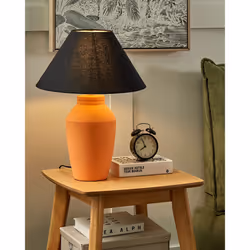 Table Lamp RODEIRO Ceramic Orange