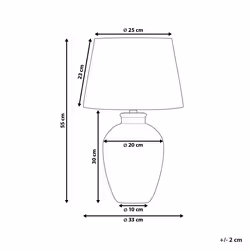 Table Lamp ARCOS Ceramic Grey