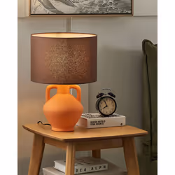 Table Lamp LABRADA Ceramic Orange