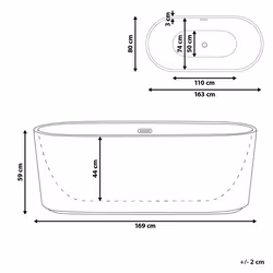 Freestanding Bathtub GOCTA Black