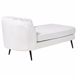 Left Hand Chaise Lounge ALLIER Boucle Off-White