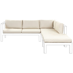 Outdoor Cushion Cover Set MESSINA Beige