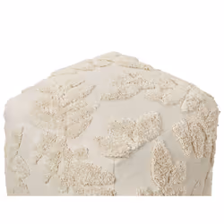 Cotton Pouffe 45 x 45 x 45 Beige MULTAN - Additional view 3