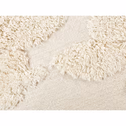 Cotton Pouffe 45 x 45 x 45 Beige MULTAN - Additional view 5