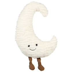 Decorative Kids Cushion Moon 21 x 40 cm White MOONLIGHTER