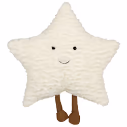 Set of 2 Decorative Kids Cushions Star 40 x 40 cm White STARFRUIT