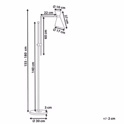 Floor Lamp MELAWI Metal White