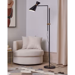 Floor Lamp MELAWI Metal Black