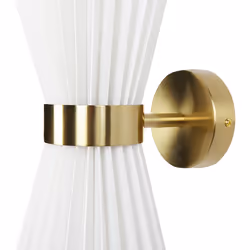Set of 2 Wall Lamps TELANG Cotton White - Additional view 4