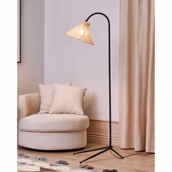 Floor Lamp KERIAN Rattan Natural